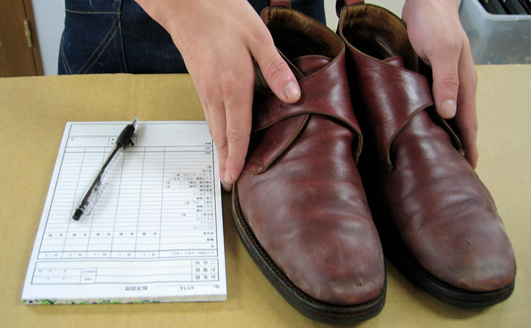靴修理の作業工程（1）